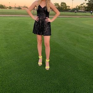 Black skater dress “Lucy in the sky”